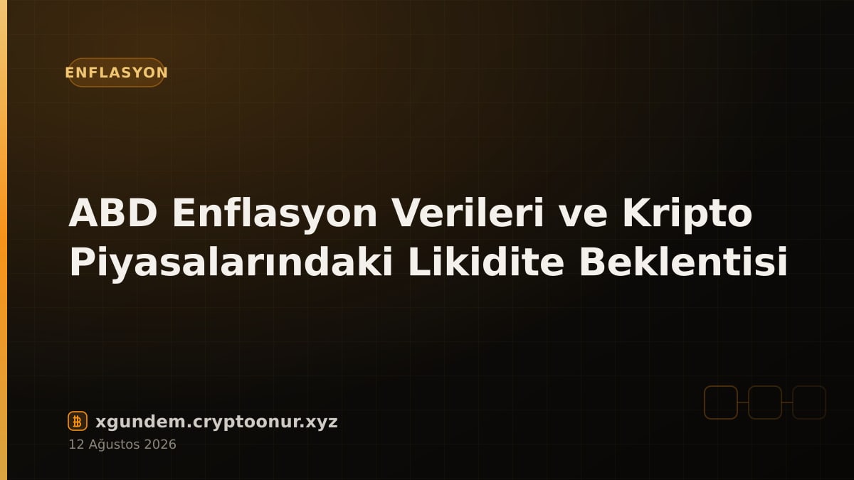 ABD Enflasyon Verileri ve Kripto Piyasalarındaki Likidite Beklentisi