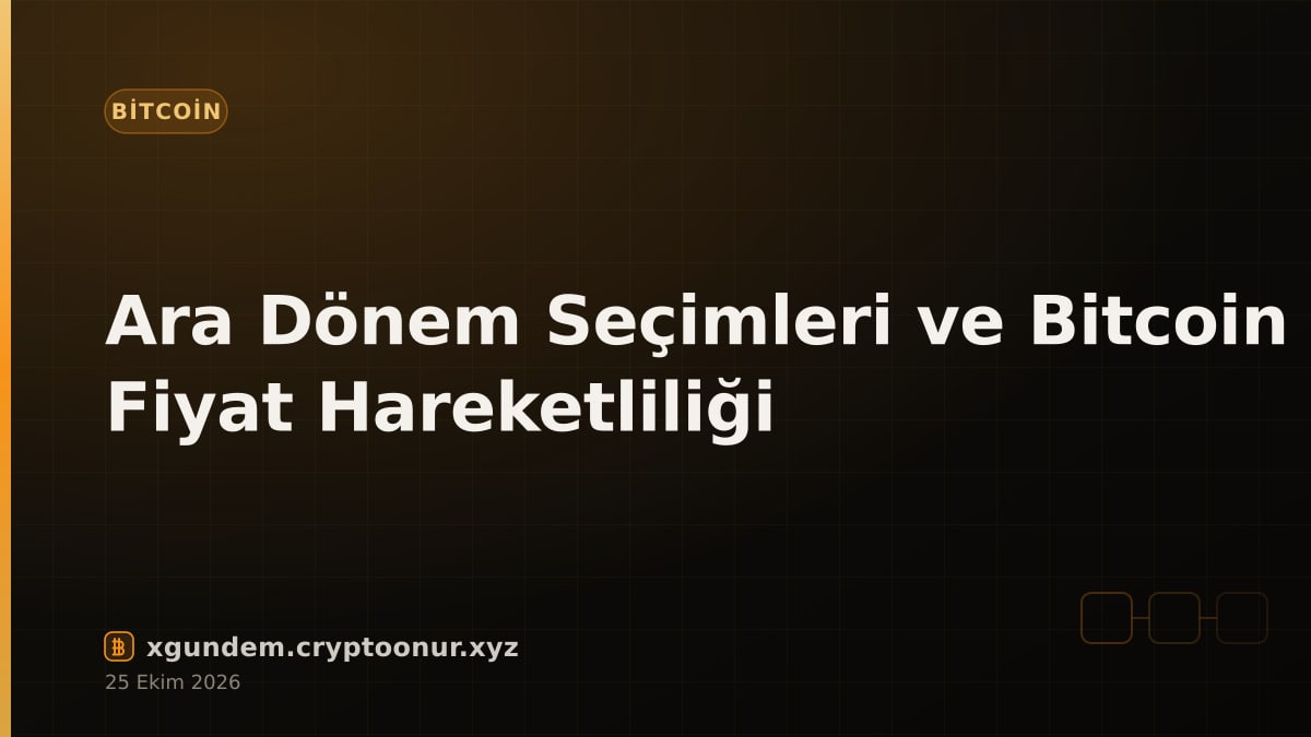 Ara Dönem Seçimleri ve Bitcoin Fiyat Hareketliliği