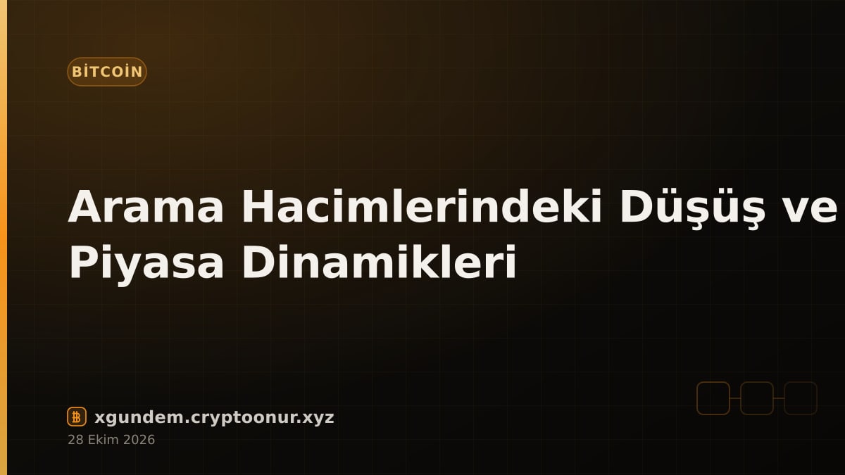 Arama Hacimlerindeki Düşüş ve Piyasa Dinamikleri