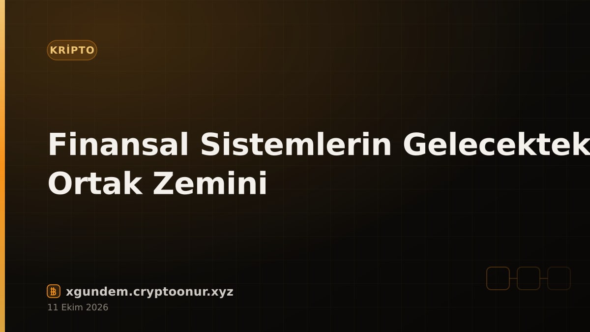 Finansal Sistemlerin Gelecekteki Ortak Zemini