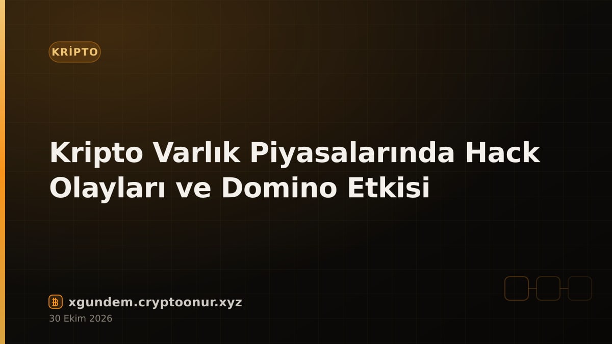 Kripto Varlık Piyasalarında Hack Olayları ve Domino Etkisi