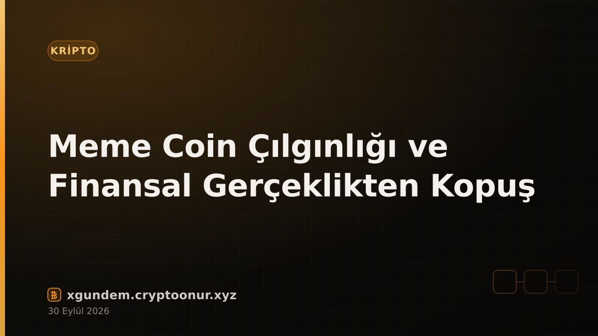 Meme Coin Çılgınlığı ve Finansal Gerçeklikten Kopuş