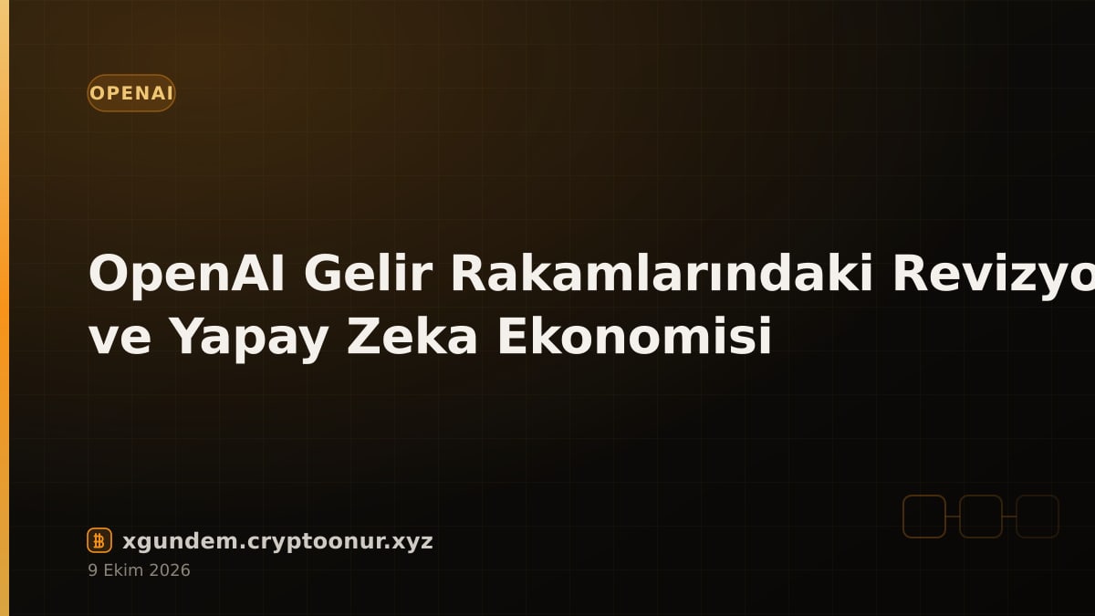 OpenAI Gelir Rakamlarındaki Revizyon ve Yapay Zeka Ekonomisi